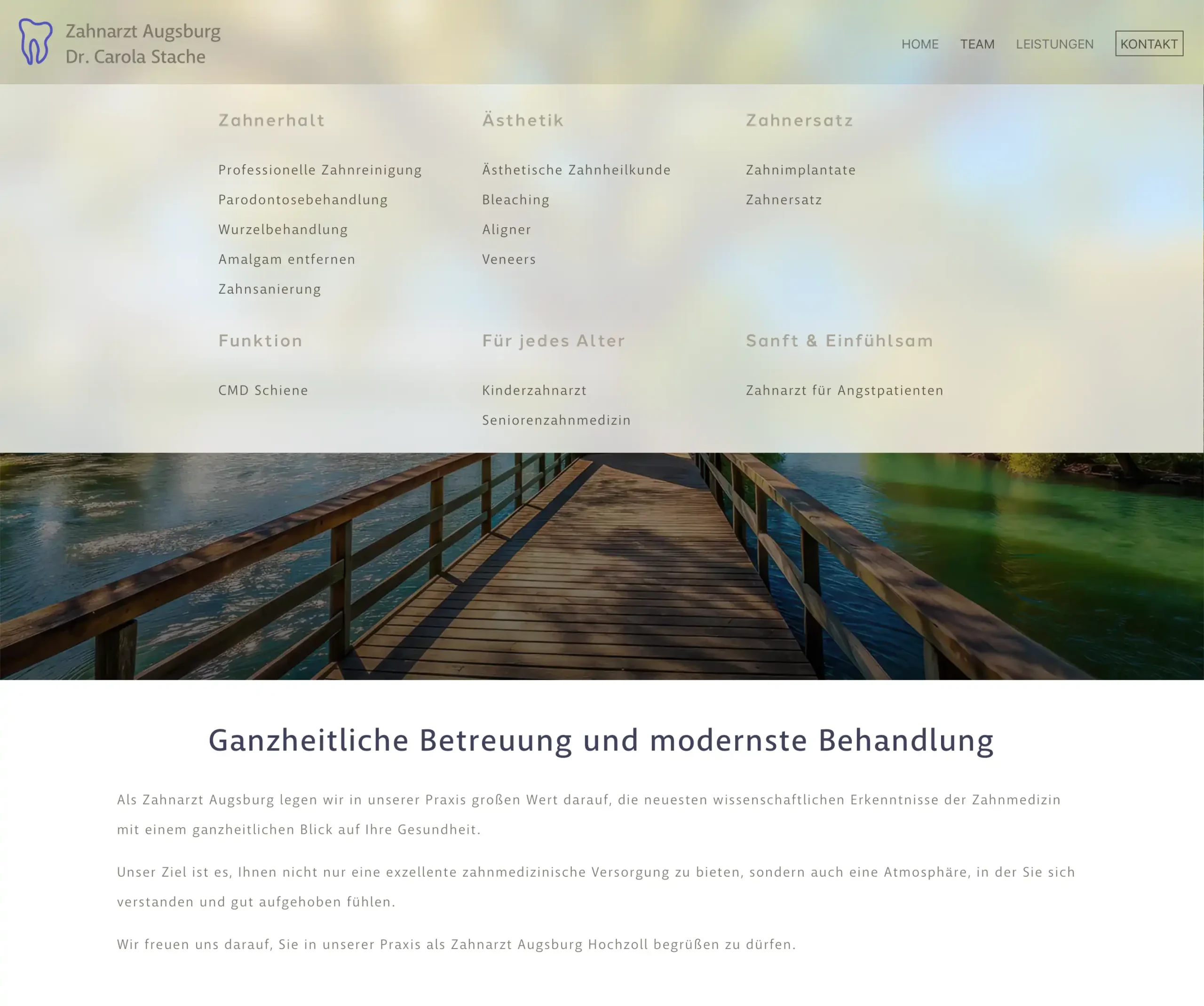 Dr. Carola Stache Screenshot Detail Navigation